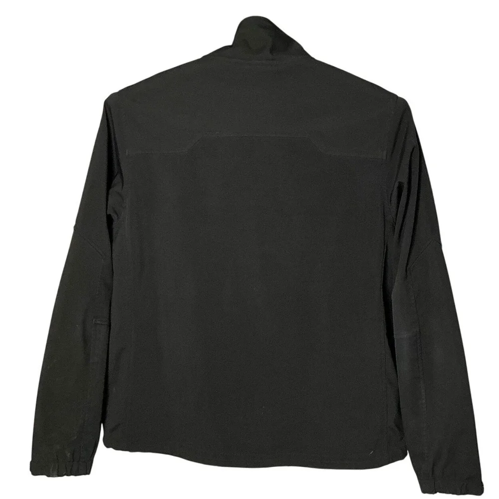Black‎ Outdoor Double Diamond Softshell Jacket Mens L Water Resistant Workwear